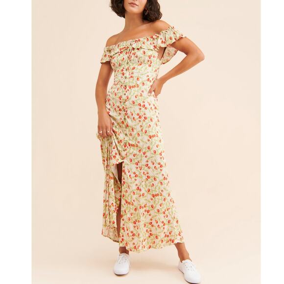 Free People She's A Dream Maxi Dress Strawberry - Picture 1 of 13